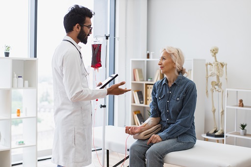 Diminuição do volume total de sangue ou líquidos no corpo